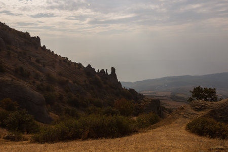 Mountain slope of the Demerdzhi massifの写真素材