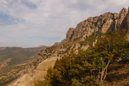 Mountain slope of the Demerdzhi massifの写真素材