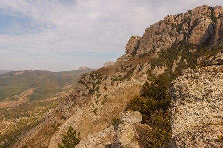 Mountain slope of the Demerdzhi massifの写真素材