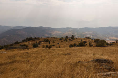 The trail at the top of the Demerdzhi mountain rangeの写真素材