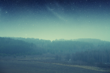 field at night. の写真素材