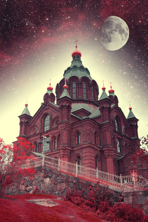 mystical sketches of the Nordic countries. Elements of this image furnished by NASAの写真素材