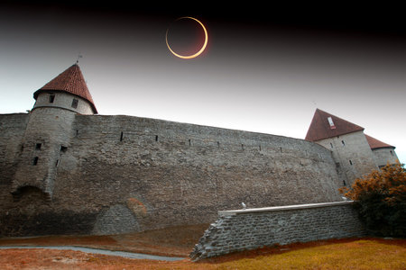 solar eclipse in Tallinn.