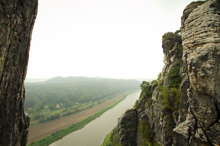 Cesky raj sandstone cliffs - Prachovske skaly, Czech Republicの写真素材