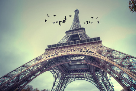 Window to Paris. Architecture of Paris .France. Europeの写真素材