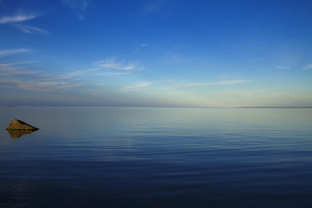 rocks in the sea . summer landscape in Europe.の写真素材