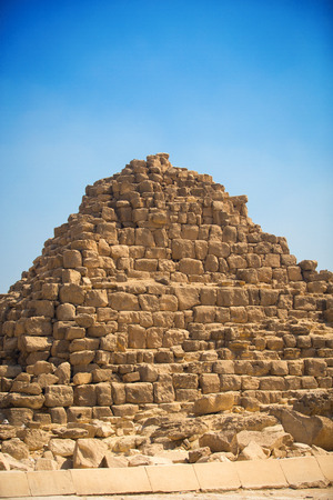 pyramids of the pharaohs in Giza. Cairo, Egyptの写真素材