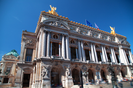 Facade of The Opera or Palace Garnier. Paris, Franceのeditorial素材