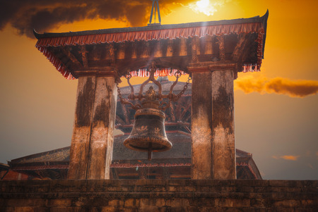 Temples of Durbar Square in Bhaktapur, Kathmandu valey, Nepal.の写真素材