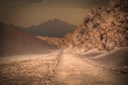 Valle de la Luna (Moon Valley) close to San Pedro de Atacama, Chileの写真素材