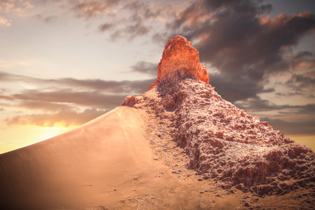 Valle de la Luna (Moon Valley) close to San Pedro de Atacama, Chileの写真素材