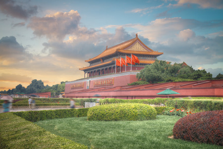 Tiananmen Square is located in the center of Beijing, the capital of the People's Republic of China.のeditorial素材