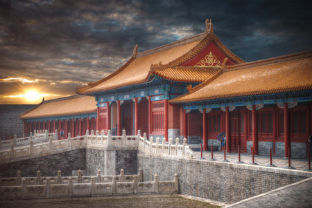 Forbidden City is the largest palace complex in the world. Located in the heart of Beijing, near the main square of Tiananmenのeditorial素材