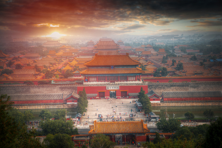 Forbidden City is the largest palace complex in the world. Located in the heart of Beijing, near the main square of Tiananmenのeditorial素材