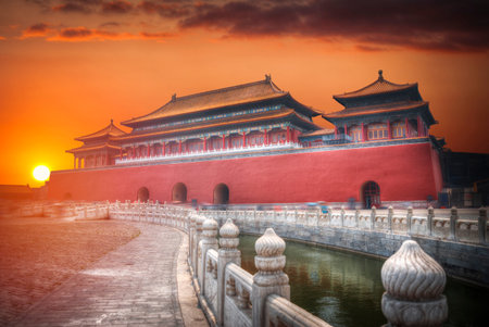Forbidden City is the largest palace complex in the world. Located in the heart of Beijing, near the main square of Tiananmenのeditorial素材