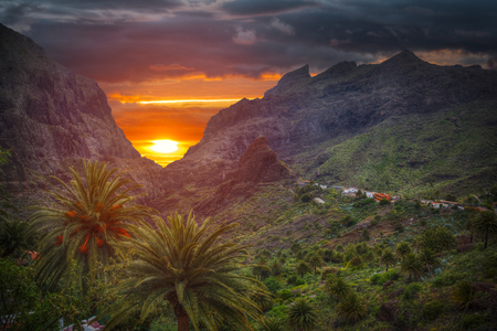 island of Tenerife. Mountains near Teide volcano. Spainの写真素材