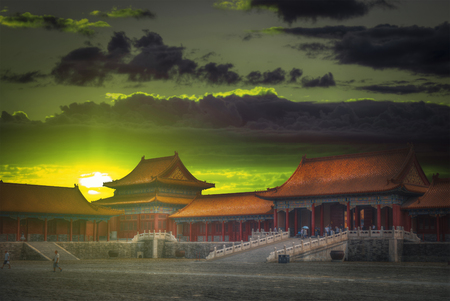 Forbidden City is the largest palace complex in the world. Located in the heart of Beijing, near the main square of Tiananmenのeditorial素材