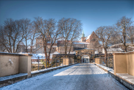 fortress of Akershus - a castle in Oslo, the capital of Norway.のeditorial素材