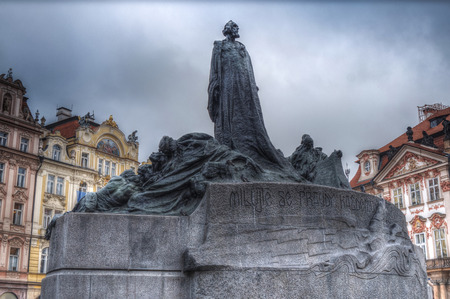 Monument to Jan Hus is located in the Old Town Square of Prague.
の写真素材