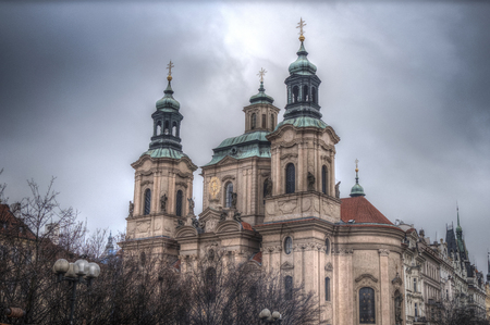 beautiful old streets of Prague. Czech Republicのeditorial素材
