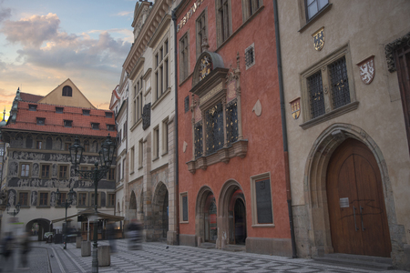 beautiful old streets of Prague. Czech Republicの写真素材