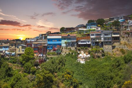 Valparaiso is a port city in Chile.の写真素材