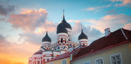 Alexander Nevsky Cathedral in Tallinn. Estonia. Europeの写真素材