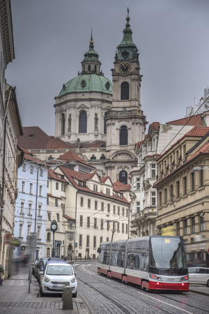 beautiful old streets of Prague. Czech Republicのeditorial素材