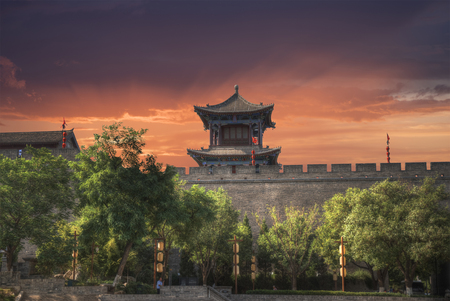 Xian city wall. The largest monument of Chinese architectureのeditorial素材