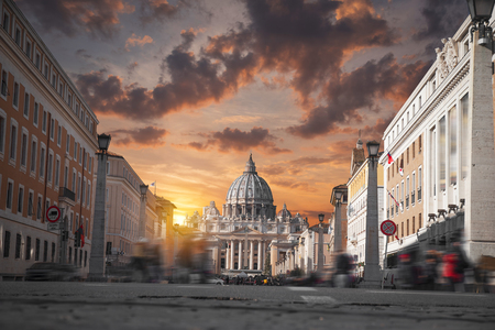 Papal Basilica of Saint Peter in the Vaticanの写真素材