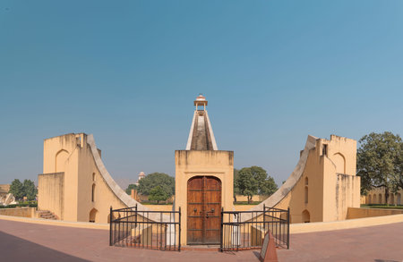 Jantar Mantar - the observatory, built in 1727-1734 gg. Rajput by Maharaja Sawai Jai Singh in which he founded shortly before the city of Jaipur.のeditorial素材