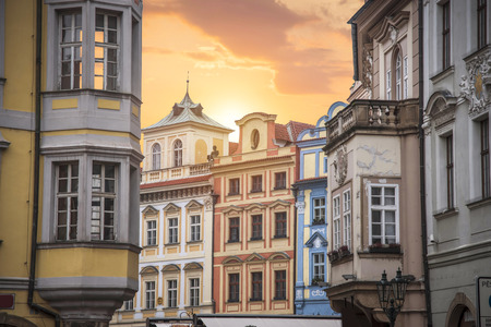 beautiful old streets of Prague. Czech Republicの写真素材