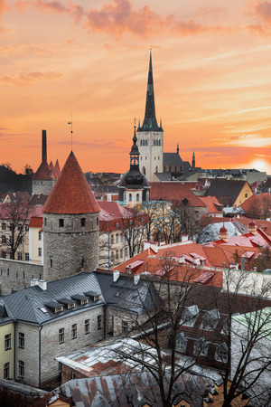 picturesque and very beautiful  photos of Tallinnの写真素材