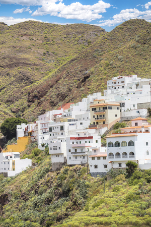 Mountain landscape on tropical island Tenerife, Canary in Spain.の写真素材
