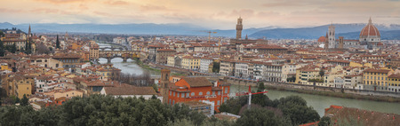 Florence city view from above. Italyの写真素材