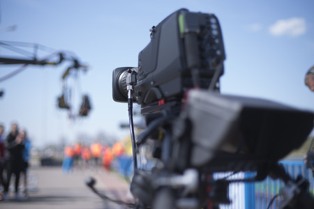 preparation for shooting a concert on televisionの写真素材