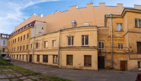 houses in the city of St. Petersburg. Russiaの写真素材