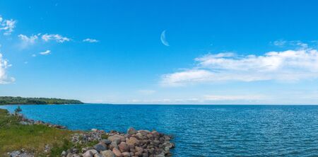 Sea and shore. Photographed on droneの写真素材