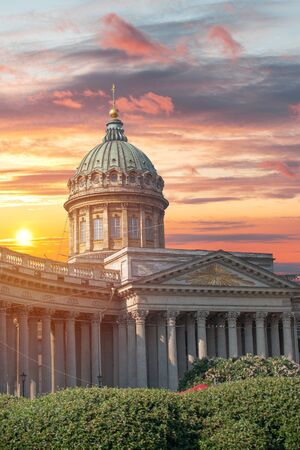 Kazan Cathedral in the city of St. Petersburg. Russia.の写真素材