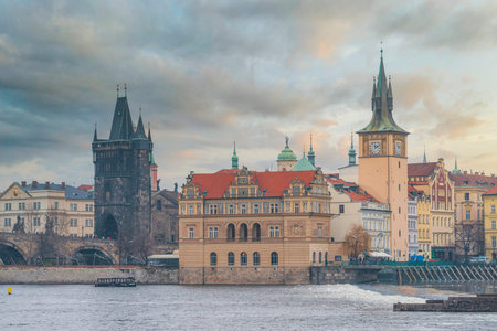 Prague - Charles bridge, Czech Republic. picturesque landscape