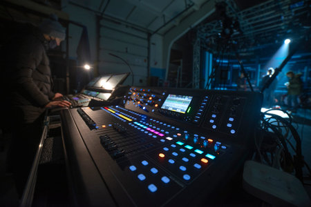 online broadcast of the event.TV studio
