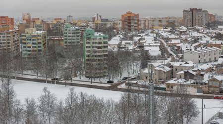 winter and snow Minsk from a heightのeditorial素材