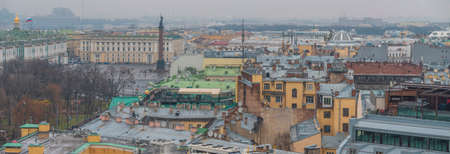 roofs of the city of St. Petersburg. Russiaのeditorial素材