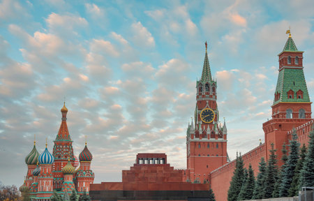 Red Square and the Kremlin in Moscow. Russia