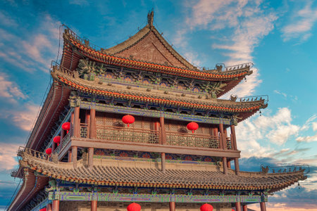 The city wall in around the old Xian. China