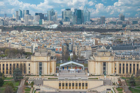 top view of the city of paris. Franceのeditorial素材