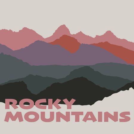 Rocky Mountainsのイラスト素材