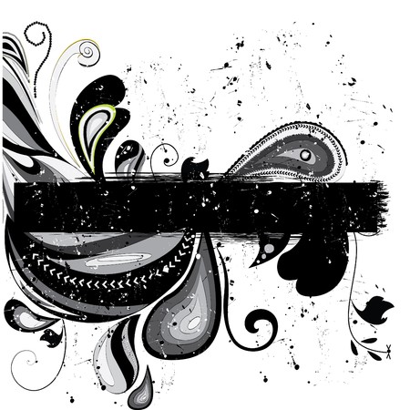 Retro floral background のイラスト素材