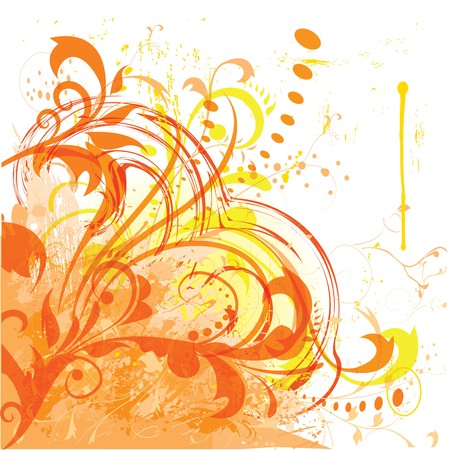 beautiful floral nature design.のイラスト素材