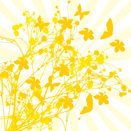 Abstract floral background, element for design のイラスト素材